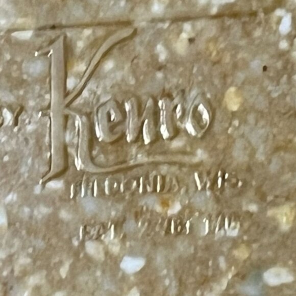 Vintage Kenro Melamine Speckled Plate Off Center Cup Well - Lot of 4 - Picture 11 of 13